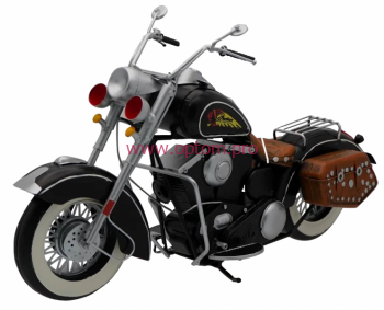 Модель мотоцикла INDIAN ретро-классика, металл, длина 40 см.