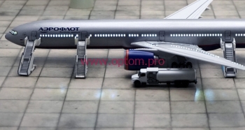 Модель самолёта Боинг 777 АЭРОФЛОТ, с освещением салона. Длина 47 см.